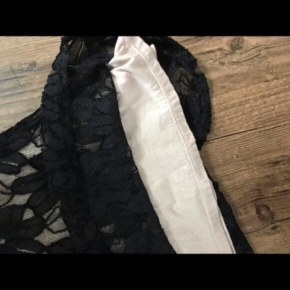 Be | Black & Cream Lace Halter Blouse | Size: S | NWOT - Picture 6 of 12